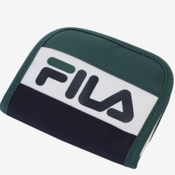 Fila Linear Logo Wallet Three-stage Color Scheme - Tytön Muut Pussit - TummanVihreä | FI-95578